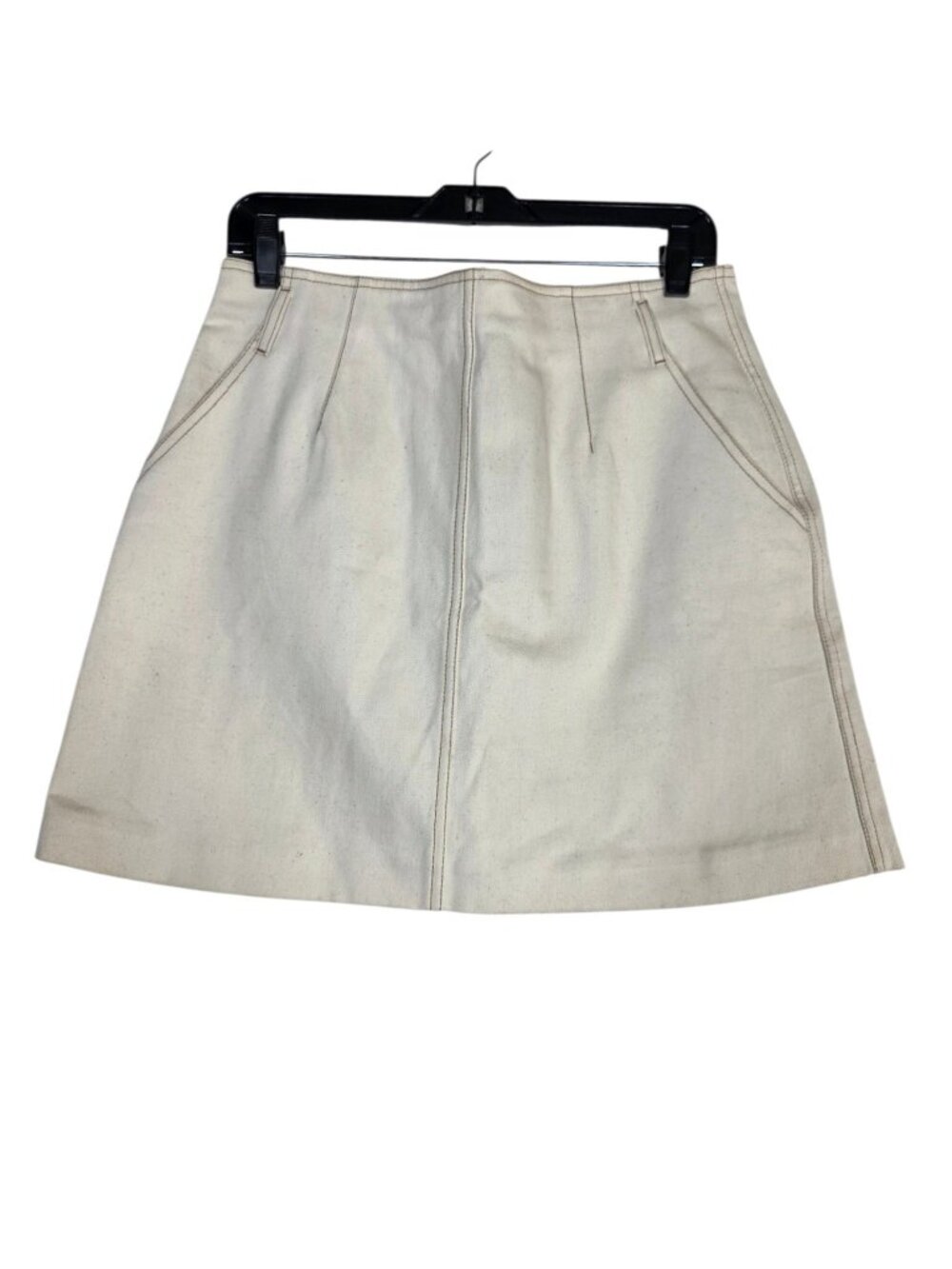 Ted Baker Cream Denim Mini Skirt Size 4 (UK) – Made in Britain